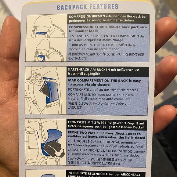 Deuter Aircontact Woman 60+10SL Trekking Backpack - Picture 4 of 7